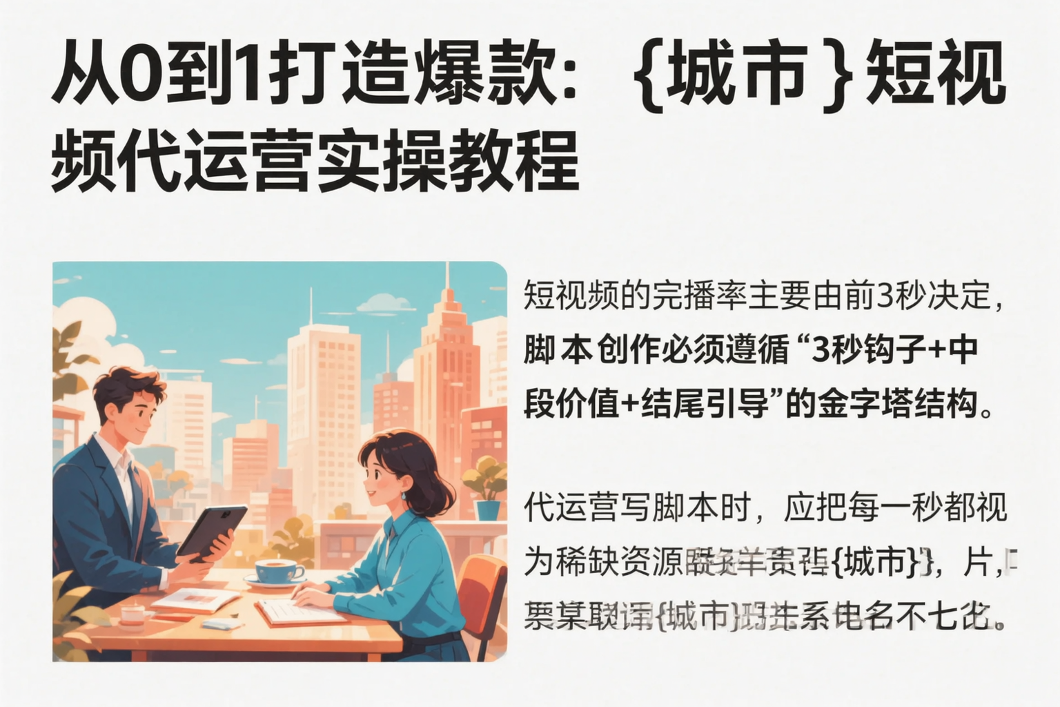 从0到1打造爆款:绥化短视频代运营实操教程