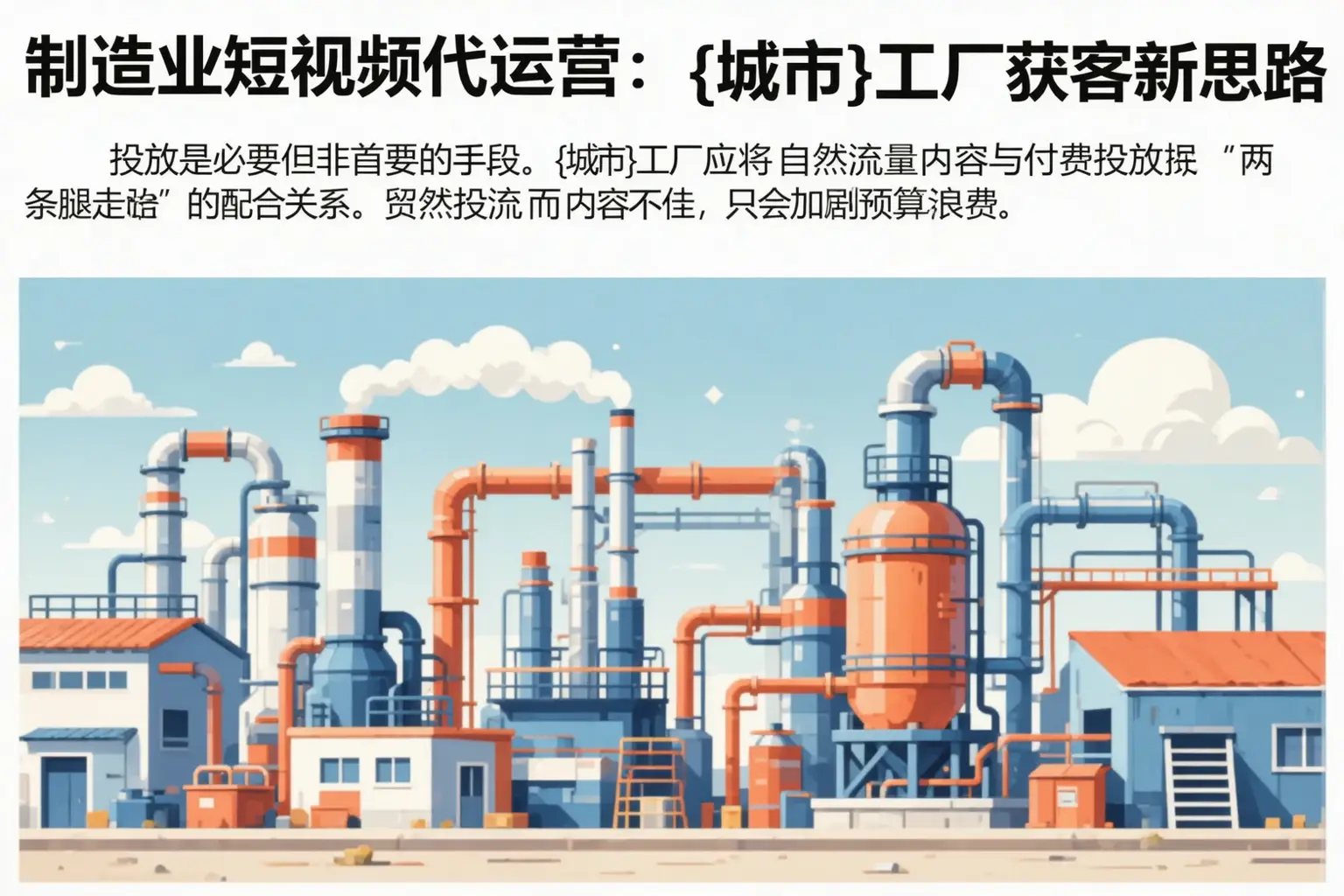 制造业短视频代运营：绥化工厂获客新思路