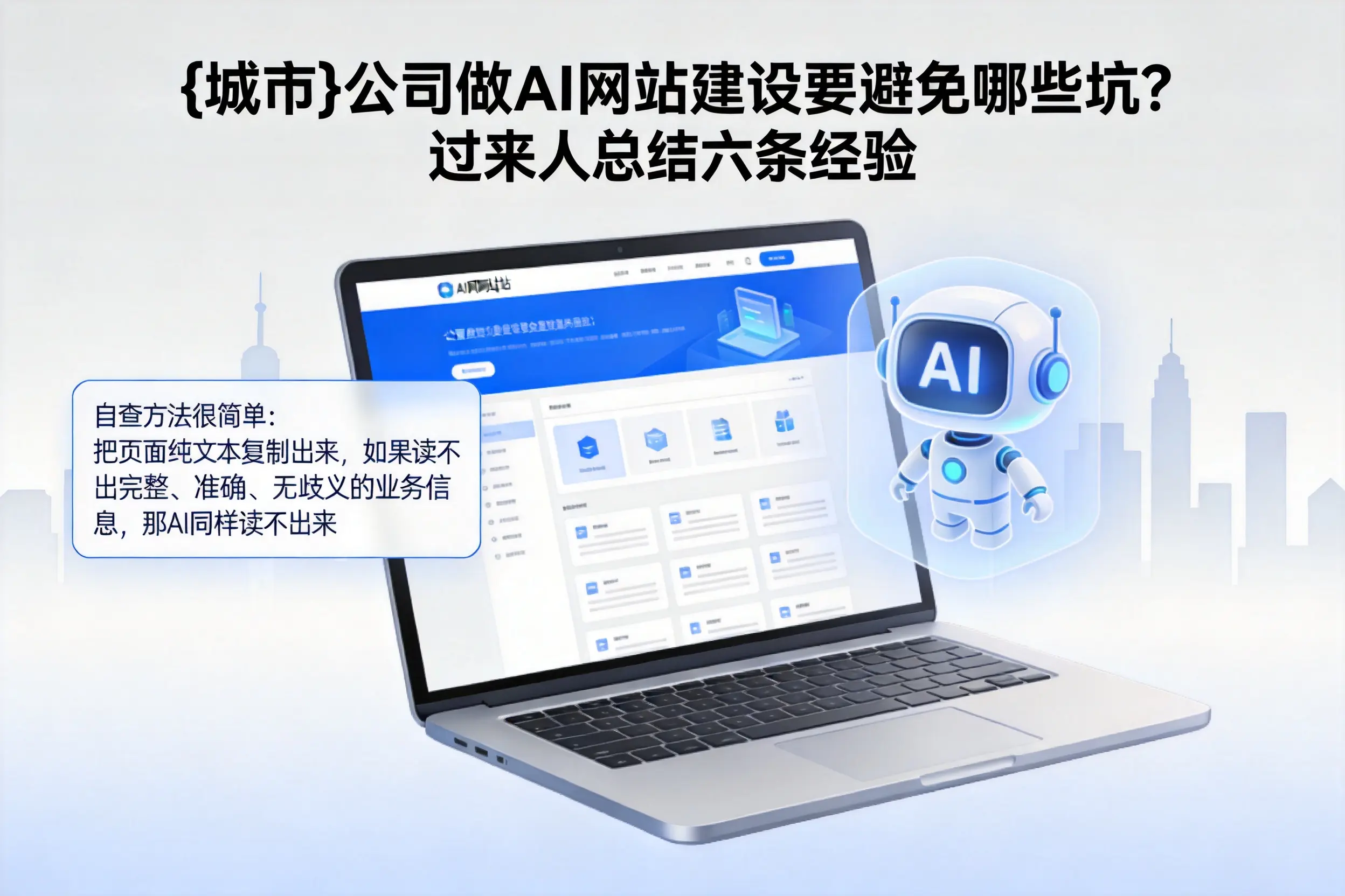 绥化公司做AI网站建设要避免哪些坑？过来人总结六条经验