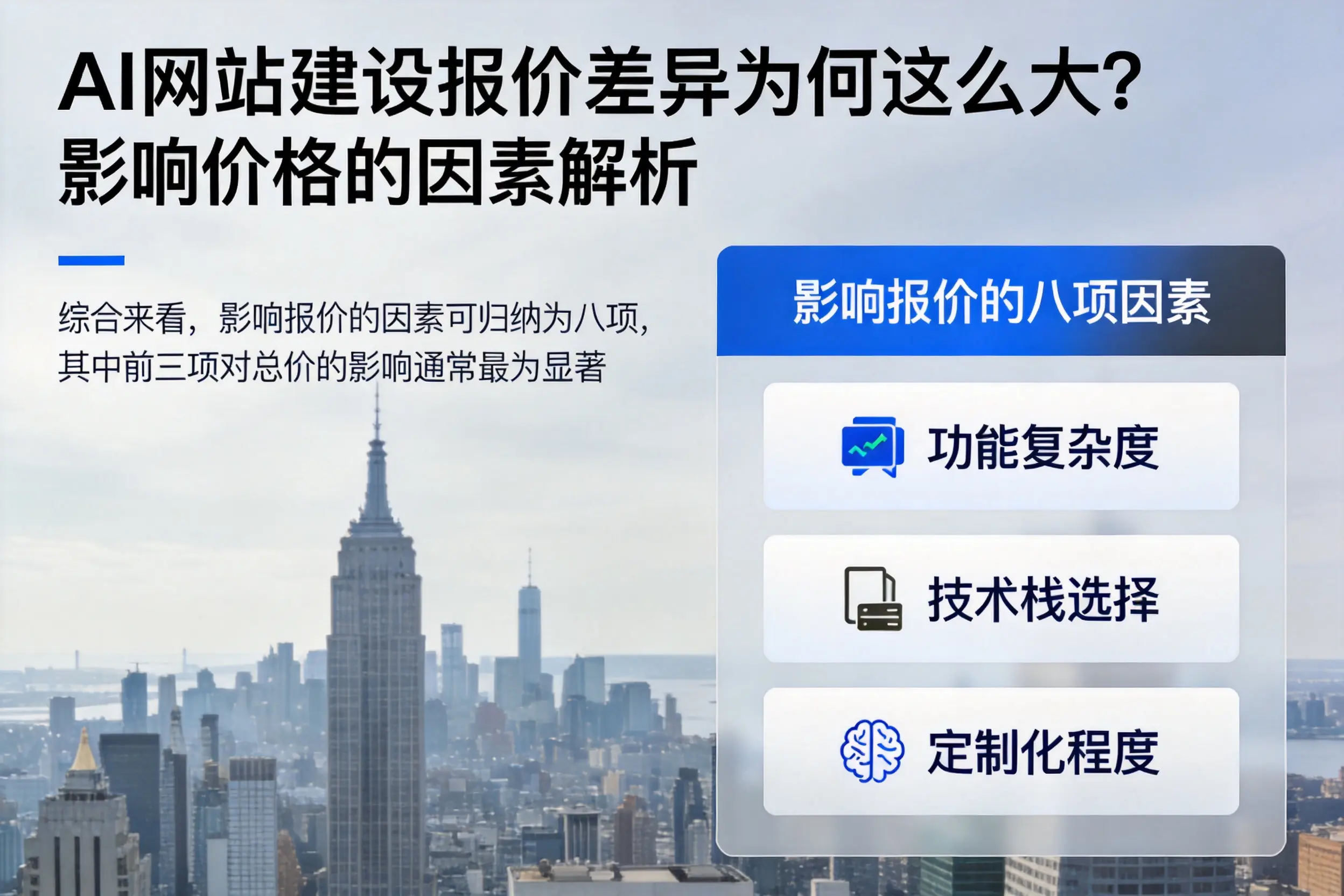 绥化AI网站建设报价差异为何这么大？影响价格的因素解析