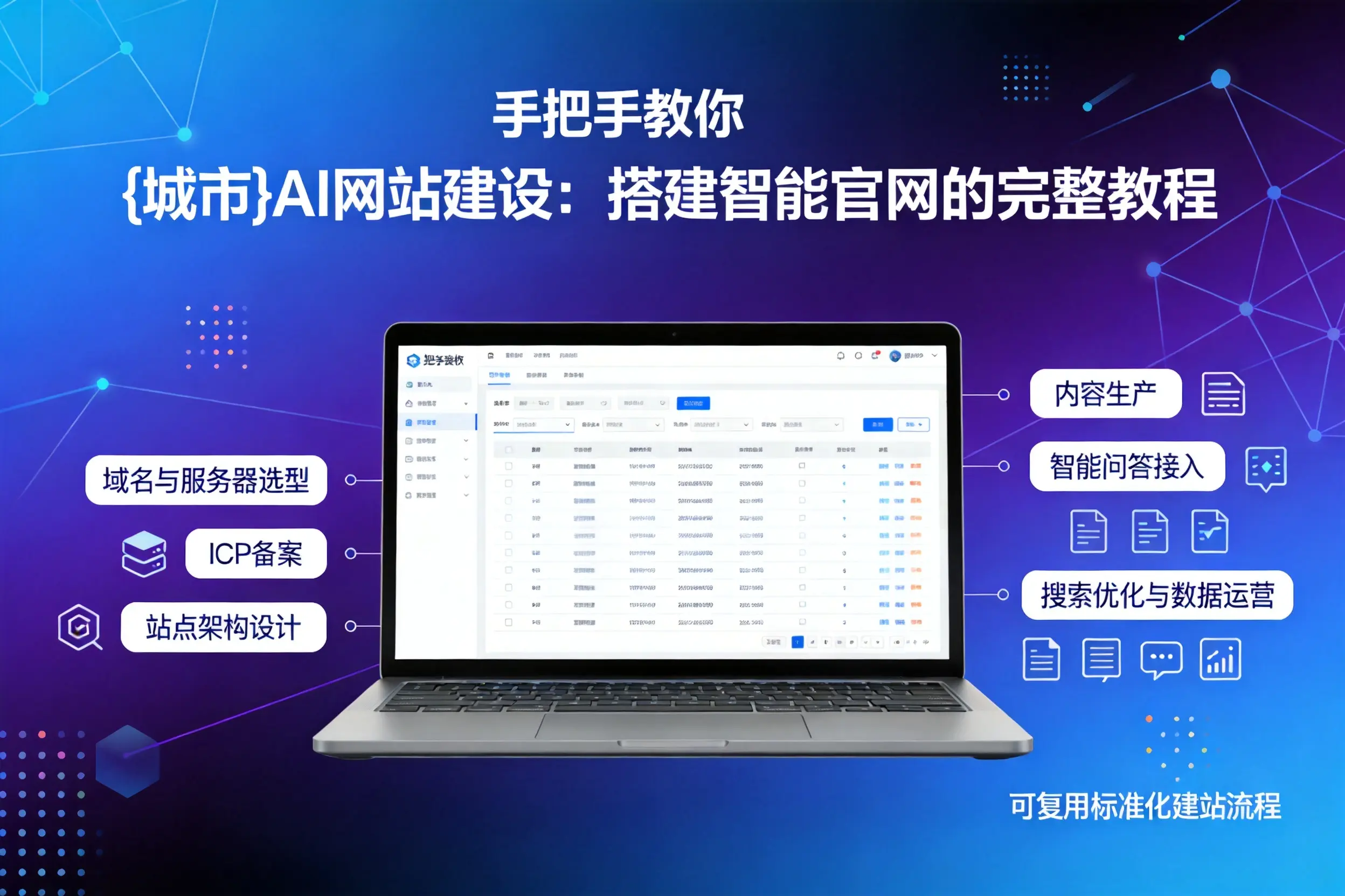 手把手教你绥化AI网站建设：搭建智能官网的完整教程